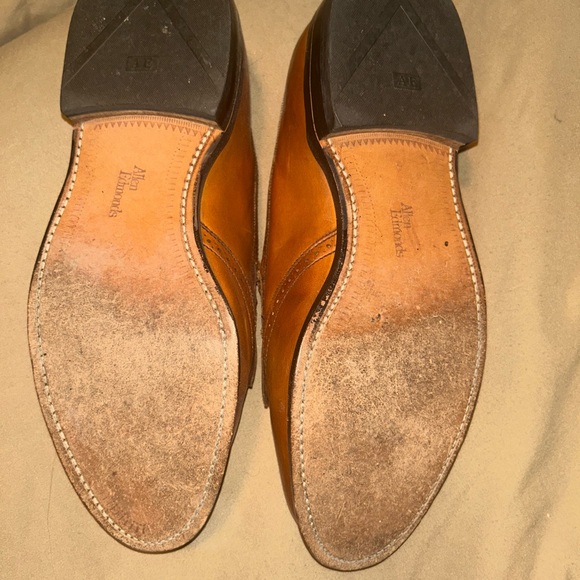 Allen Edmonds Tan Leather Slip-On Loafers - Picture 3 of 3